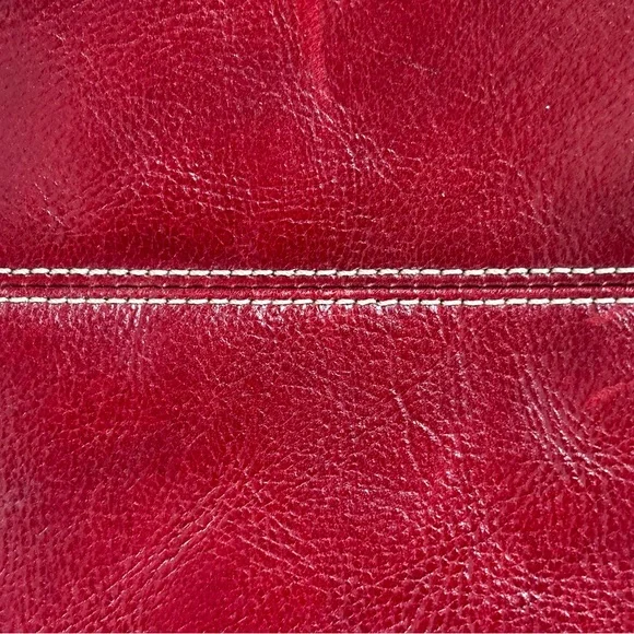 Fossil Oxblood Red Leather Shoulder Bag. Vintage 90s - Picture 13 of 17